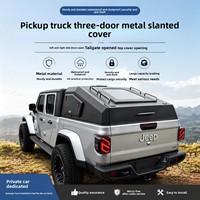 Neues Design Harte Faltbare Pickup-Truck-Ladeflächenabdeckung 3-Wege-Öffnung Mit Gasdruckfedern für Helrax, Ford Ranger, F150, F250 Harte Dreifach-Faltabdeckung