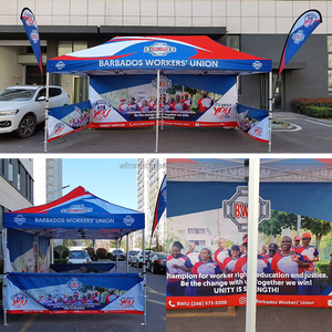 Carpa de Exhibición con Marco Doble de Aluminio y PVC Oxford con Impresión de Logotipo Personalizado, Carpa de Promoción para Ferias al Aire Libre, Carpa de Pared para Pequeñas Empresas - Product Image 4