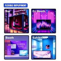 Écran LED pliable 16:9 pour table de DJ mobile, utilisation en intérieur, équipement professionnel portable OEM avec garantie de 5 ans