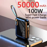 Banco de energía portátil de 10000mAh Pd desmontable Usb a cable tipo C cargador rápido bidireccional Mini banco de energía para Iphone Xiaomi