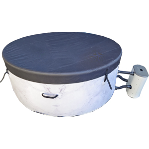 Bañera de hidromasaje inflable con forma cuadrada para exteriores, bañera de hidromasaje portátil, Spa, masaje, bomba pequeña de burbujas, 4 asientos - Product Image 6