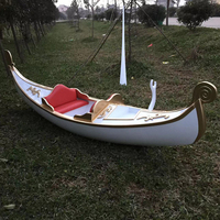 Bateau d'hôtel de canal vénitien européen de luxe 4M,5M,6M,7M,9M, bois de 11M avec FRP pour le parc