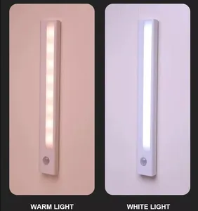 Luz de inducción de escaneo de mano larga LED batería succión magnética cocina pasillo inducción noche mesita de noche Luz