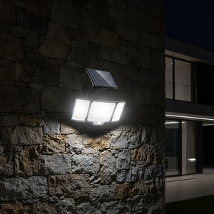 Lámpara <span class=keywords><strong>Solar</strong></span> para Jardín, Impermeable, con Sensor de Movimiento, Reflector, Luz de Pared para Exteriores - Product Image 1