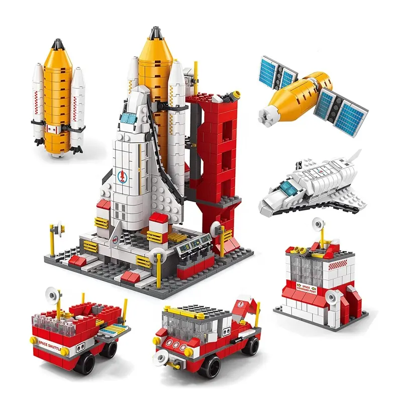 Stem 1000Pcs Exploração Shuttle Brinquedos Aerospace Space Blocks Kit Construção Plástico Building Block Sets Modelo Toy