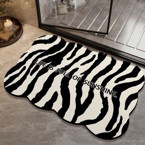 Alfombra de Baño con Estampado de Leopardo de Tierra Diatomeas, Forma Personalizada, Absorbente, de Secado Rápido, para Entrada de Baño y Uso Doméstico - Product Image 3