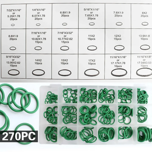 270 pièces 18 tailles climatisation HNBR joints toriques voiture Auto réparation outils caoutchouc climatisation réfrigérant anneau ensembles outils - Product Image 6