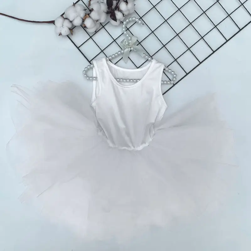 Plaine bébé fille Petti professionnel Ballet Tutu robe jupe blanc Performance scène et vêtements de danse pour filles enfants KAPU 5-10 jours