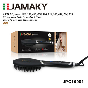 Cepillo Alisador de Cabello JAMAKY 80W con Calor Ajustable, Estilizador Eléctrico para Todo Tipo de Cabello - Product Image 1