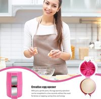 Ouvre-œuf et coupe-œuf créatif, accessoire de cuisine simple pour une cuisson rapide, outil de cuisine facile à utiliser, ensemble d'outils de cuisine rapide