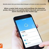 Nouveau détecteur de fuite d'eau intelligent WiFi Graffiti avec alarme, application à distance et PC, autonomie de 2 ans, multi-usages