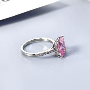 Luxury Platinum Plated Customizable Women's Engagement Wedding <b>Ring</b> <b>Set</b> Romantic Modern Style Inlay Zircon Brass Fashion <b>Rings</b> - Product Image 5