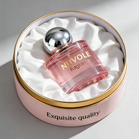 Vente flash Parfum pour femmes Vaporisateur Bouteille en verre rose 30ML 50ML Bouteilles de parfum 100ML Bouteilles de parfum rondes avec emballage