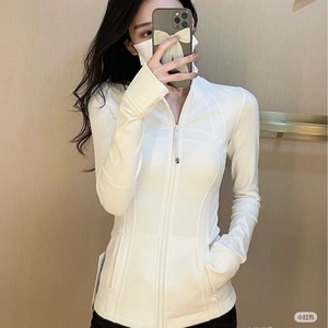 Veste de yoga <span class=keywords><strong>LULU</strong></span> Original Label Authentic Define, respirante, col montant, coupe ajustée, style blazer, pour le sport, le fitness et les tenues décontractées. - Product Image 2