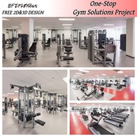 Solución Integral para Gimnasios Premium, Conjunto Completo de Equipos de Fitness Comerciales con Diseño 3D Gratuito para Proyectos de Clubes