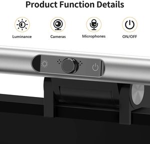 Cảm ứng điều khiển máy tính <span class=keywords><strong>LED</strong></span> thay đổi độ sáng treo màn hình thanh ánh sáng USB powered screenbar Màn hình đèn với máy ảnh cho văn phòng nhà - Product Image 5