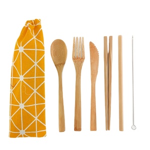 Chất lượng cao bán buôn gỗ tre dao kéo dao muỗng nĩa - Product Image 1