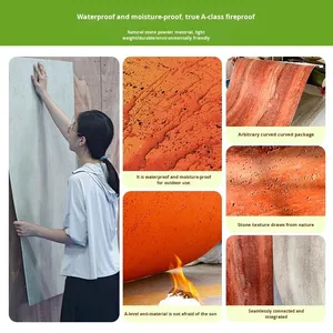 Fabric-Textured MCM Flexible Stone Veneer Sheet - Acid &amp; Corrosion Resistant for <strong>Interior</strong>/Exterior Household Decoration - Product Image 3