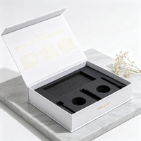 Boîte cadeau magnétique luxueuse avec logo personnalisé, boîte en carton rigide élégante pour l'emballage de cadeaux