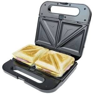 Sandwichera Korona de 900W con Revestimiento Antiadherente, Plancha Eléctrica para 2 Rebanadas, Color Negro - Product Image 1