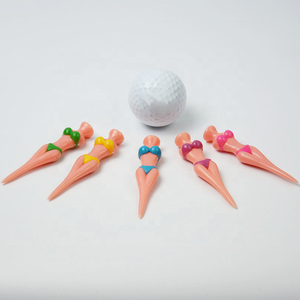 Caiton Golf Modèle HYT-37 Tees de golf 83mm, écologiques, design 'Beauty Bikini', en plastique, avec impression de logo personnalisé, 1000 unités - Product Image 2