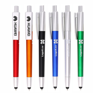 Presione la punta de la pluma giratoria luminosa colorida Led para tocar la pantalla El bolígrafo de luz Led multifunción puede ser un logotipo personalizado - Product Image 5