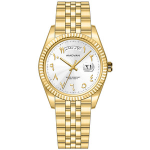 Reloj de Cuarzo AMOVAN para Hombre, Acero Inoxidable, Cristal de Zafiro, Correa de <span class=keywords><strong>20</strong></span> <span class=keywords><strong>mm</strong></span>, Esfera de 39 <span class=keywords><strong>mm</strong></span>, Colores y Logotipo Personalizables, Resistente al Agua 50 m - Product Image 3