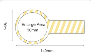 مورد أداة قراءة مكبرة من نوع علامة الكتب المصنوعة من البولي فينيل كلوريد (PVC) بحجم كبير - Product Image 2
