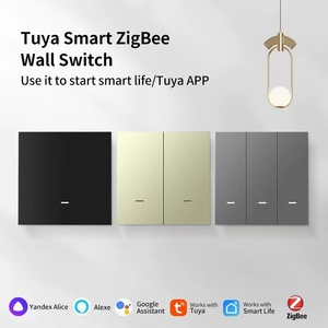Tuya Zigbee <span class=keywords><strong>3</strong></span>.0スマートスイッチ 1/2/<span class=keywords><strong>3</strong></span>/4連プッシュボタン スマート電気壁スイッチ ホームオートメーション イギリス規格 M8-6 - Product Image 3
