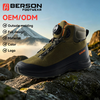 Fabrika Toptan Orta Yüksek Bilekli Tasarım Her Mevsim Unisex Su Geçirmez Kaymaz Dağcılık Ayakkabıları Açık Hava Spor Yürüyüş Botları
