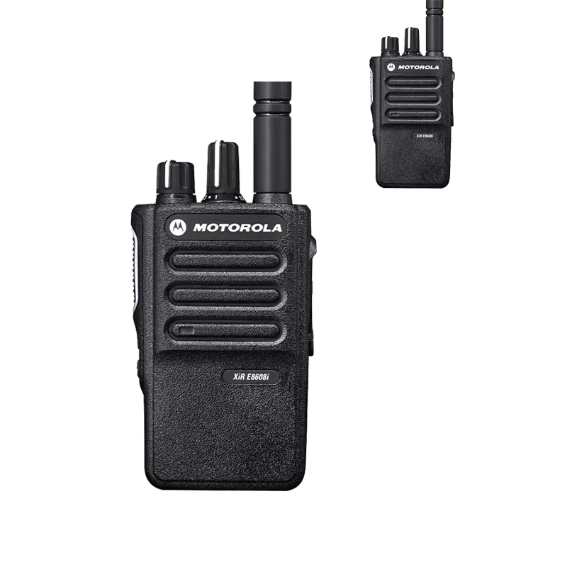 Motorola XIR-E8608i Digitale Walkie Talkie, Bidirectionele Radio, Met Kanaal Spraakuitzending, Ip68 Hoog Beschermingsniveau