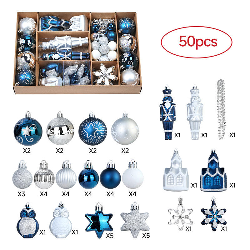 ชุดกล่องชุดลูก2ชุดสีฟ้าเงิน