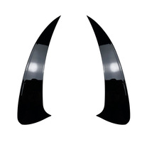 Ailerons de pare-chocs arrière noirs brillants pour AMG GT Coupé 4 portes GT50 GT53 GT63, grilles de feux antibrouillard, canards, spoiler
