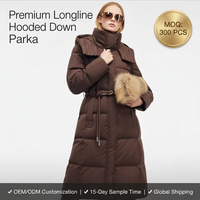 Veste d'hiver pour femme à manches longues, à capuche, respirante, écologique, poids 150g-200g, fermeture éclair, ceinture à la taille, fabriquée en Chine