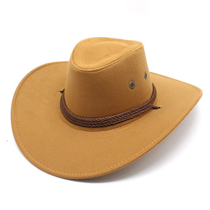 Sombrero Vaquero Occidental para Hombre, Sombrero de Jazz para Caballero y Vaquera con Gamuza, Sombrero para Disfraces y Fiestas - Product Image 2