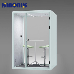 ห้องทำงานสำเร็จรูป Sinonis รุ่นโมเดิร์น พร้อมโต๊ะทำงานแบบยืนและประตูกระจก สำหรับโฮมออฟฟิศ - Product Image 3