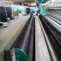 Zwarte HDPE geweven landbouw schaduwnet, milieuvriendelijk, UV-bescherming, heavy duty, draagbaar voor tuinbouw & bloemenkwekerij