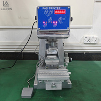 Máquina de tampografía barata de precio bajo, Robot de rodillo de escritorio de 1 Color, impresora automática de almohadilla de tanque para auriculares, suela de zapato, guante de talón