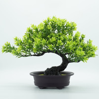 Meilleures ventes : Plantes artificielles Bonsaï avec vase pour décoration de table, Bonsaï artificiel d'accueil pour la maison, Plante graminée