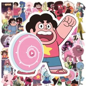 Pegatinas de vinilo de dibujos animados <span class=keywords><strong>para</strong></span> niños y niñas, pegatinas decorativas con bonito universo de Steven, 50 unidades, <span class=keywords><strong>para</strong></span> diario, monopatín, teléfono - Product Image 4