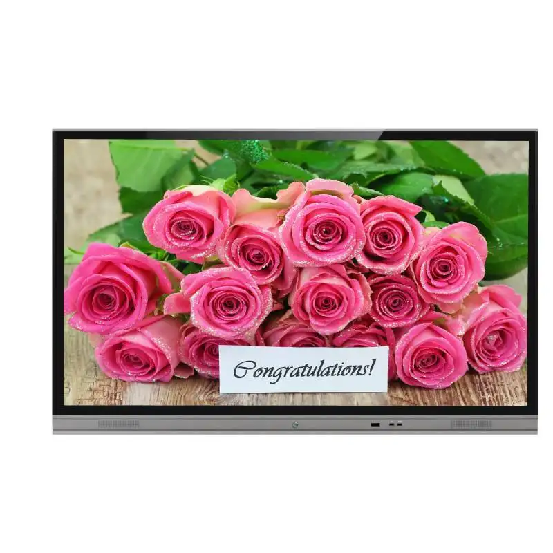 Wall Mount 65 INCH All In One Digital Interactive LCD Screen Touch Screen Monitor Display