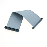 Câble ruban plat IDC personnalisé de 2.54mm avec FC 6/8/10/14/16/20/26/30/34/40P prise IDE double rangée câble d'extension femelle FC 40 broches