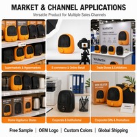 Mini-chauffage portable personnel, compact, 600W, pour petit espace, protection contre la surchauffe, ignifuge, CE ROHS, bureau, maison