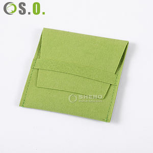 Petite enveloppe de luxe avec logo personnalisé pochette d'emballage à rabat sac à bijoux emballage cadeau en microfibre pochette à bijoux pour boucles d'oreilles anneau - Product Image 5