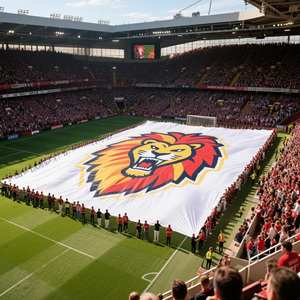 Bandera <span class=keywords><strong>de</strong></span> Club <span class=keywords><strong>de</strong></span> Fútbol, Bandera para Campañas Deportivas, Impresión a Todo Color, Bandera para Animar a los Fanáticos del Fútbol, Bandera para Eventos Deportivos y <span class=keywords><strong>de</strong></span> Equipo - Product Image 2