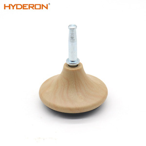 Hyderon Plastic Conical Furniture Legs Wood Grain Adjustable Feet For <b>Sofa</b> Cabinet Table Bed <b>Support</b> - Product Image 3