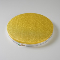Plateau à gâteau en carton ondulé Sunshine, taille personnalisable, qualité alimentaire, résistant à la graisse, feuille d'aluminium dorée, épaisseur 12 mm, pour le pain