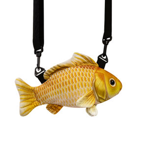 Mochila de <span class=keywords><strong>Peluche</strong></span> con Forma de Pez, Diseño de Dibujos Animados, Versátil, Informal, Venta Directa de Fábrica - Product Image 1