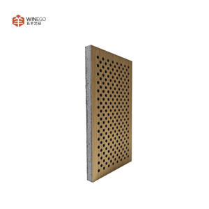 Panneaux acoustiques perforés en placage ignifuge WINEGO HPL, panneaux acoustiques perforés écologiques en MGO de qualité A - Product Image 2