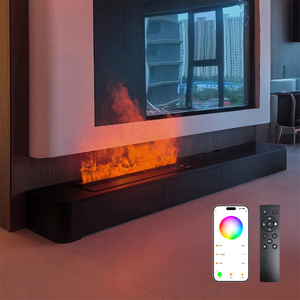 Coffret cadeau de Noël : Meuble TV électrique avec foyer atomisé à flamme LED, pour usage domestique et hôtelier, style encastré anglais, pour salon familial - Product Image 1